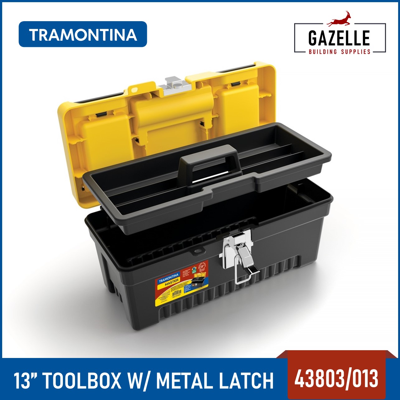 STANLEY Toolbox 12.5 Metal Latch Tool Box - 75-515