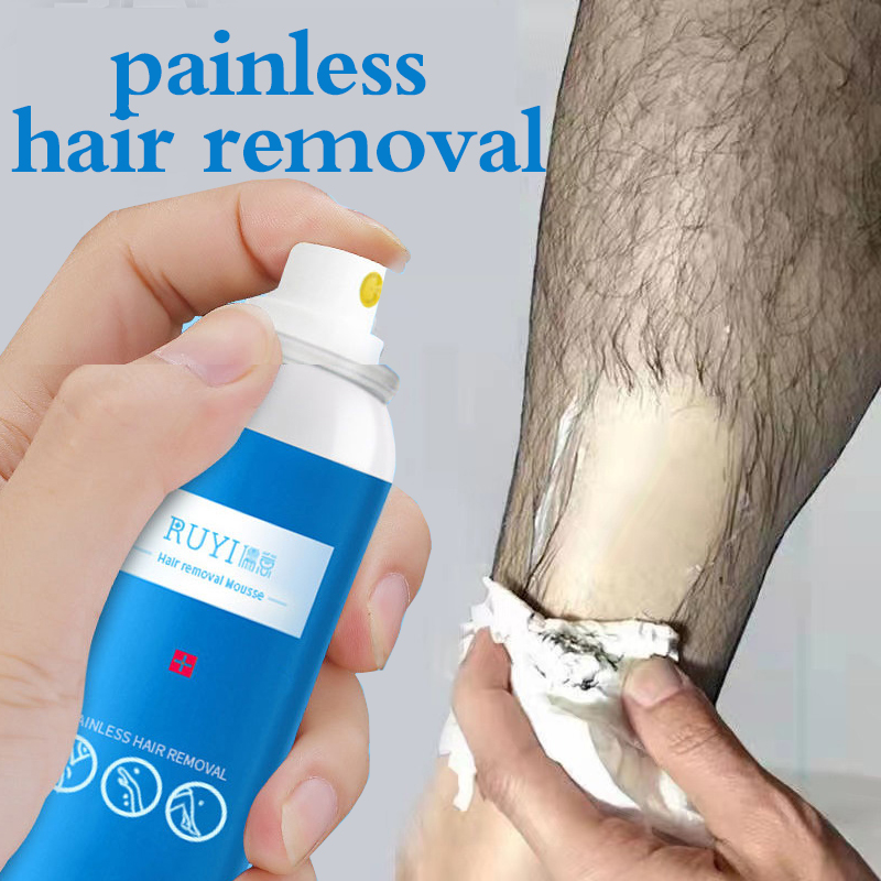 hair removal foam hair removal spray hair removal cream 120ml Men and women  and the whole body Painless and private parts hair removal Safe gentle and  relaxed hair removal fragrance foam mousse