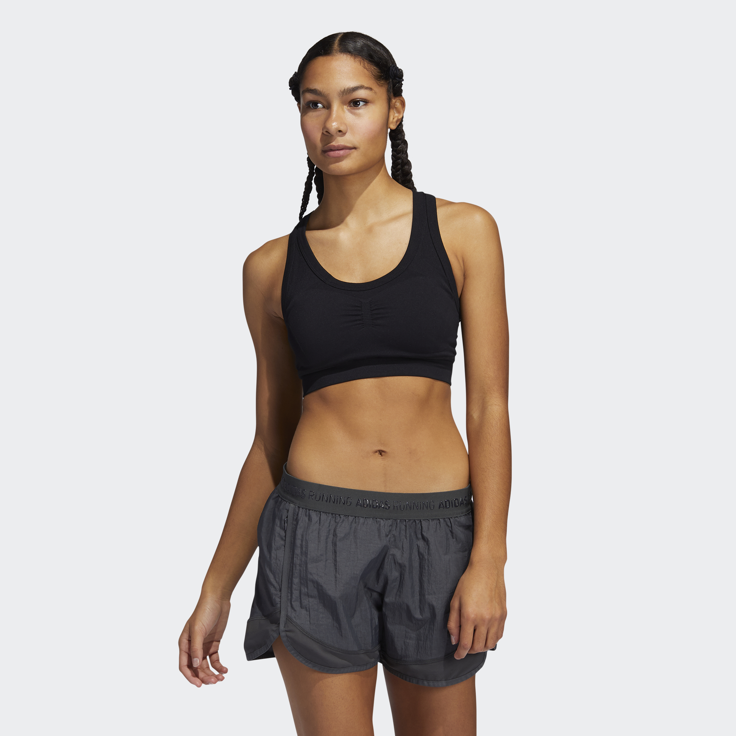 adidas Tập luyện Áo Bra Studio Nữ Đen GL1013