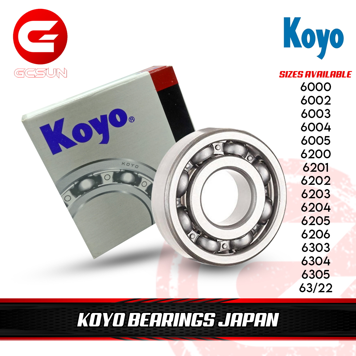 KOYO BEARINGS JAPAN GCSUN MOTORCYCLE Lazada PH