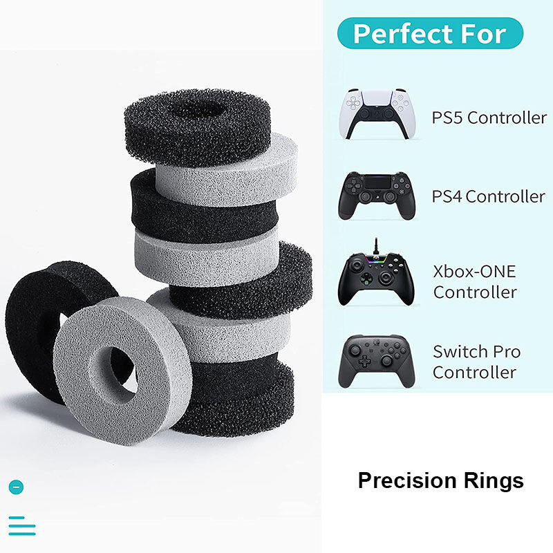 For PS5 Precision Rings Thumbstick Adjustment og Stick Aim Assist