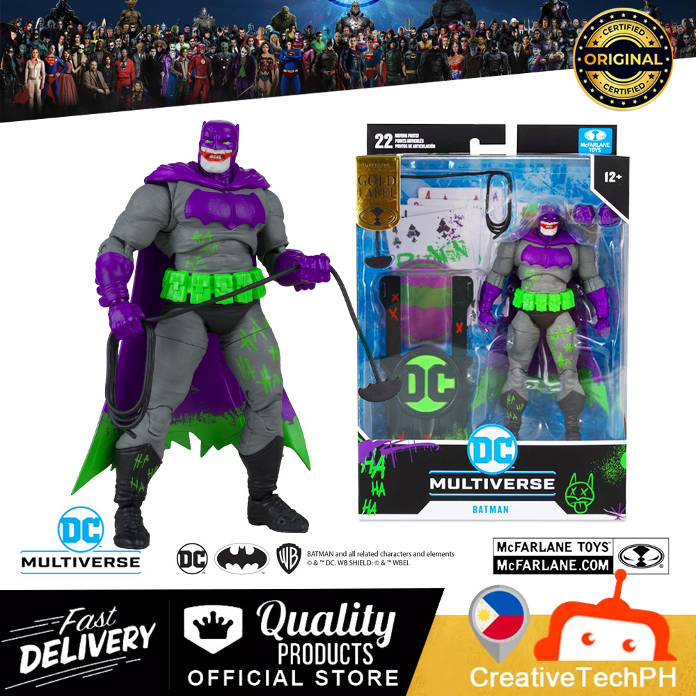 McFarlane DC Multiverse – Batman (The Dark Knight Returns) – Figurine 18,2 Cm Avec Cape En Tissu, 22 Articulations, Accessoires
