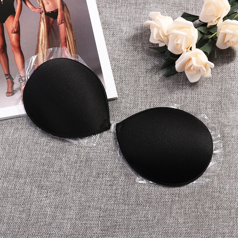 ELES Silicone Invisible Bras Cotton Double Ultralite Bra strapless Selfadhesive Stick On Push