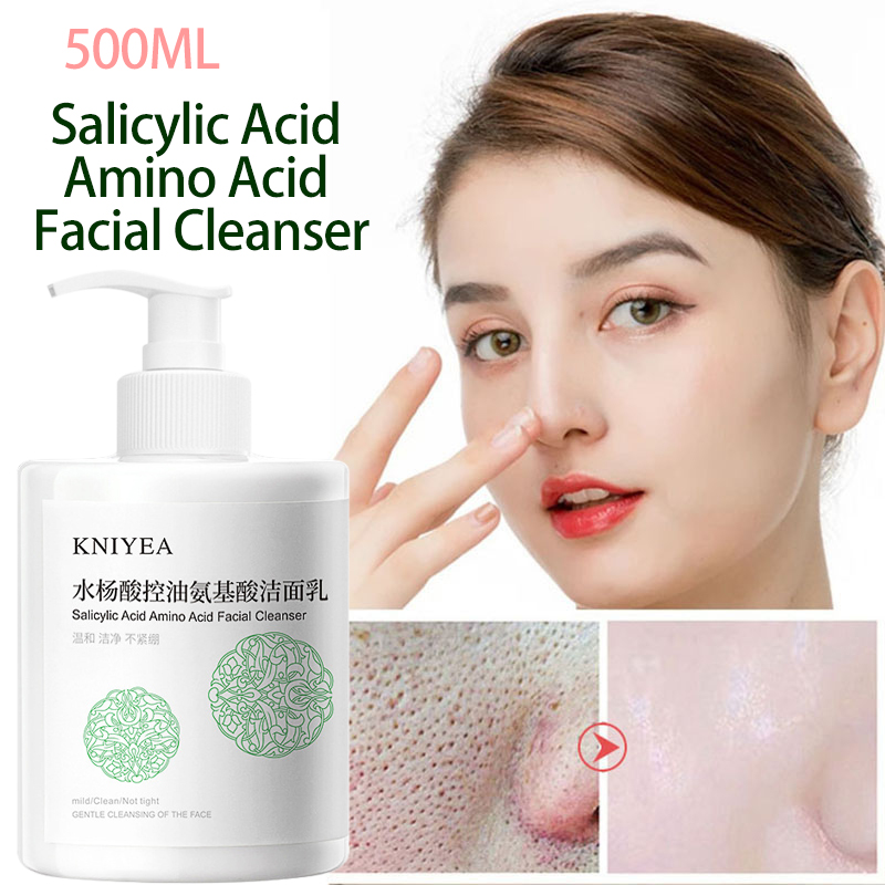 500g Salicy Acid Amino Acid Facial Cleanser Salicylic Acid Facial