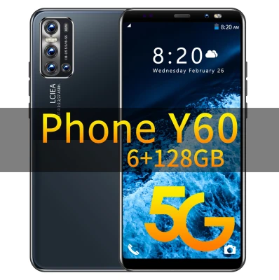 Vivo phones on sale original 2021 Y60 6GB + 128GB ROM cheap phone HD Screen dual sim card oppo Android phone support 4G 5G Touch screen smart phone realme 0fficial store