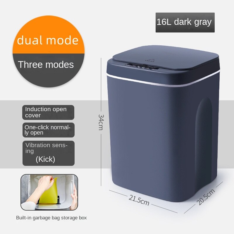 【From Local】Air Lite Trash Can Rechargeable 3 Modes Smart Trash Can Automatic Trash Can Smart