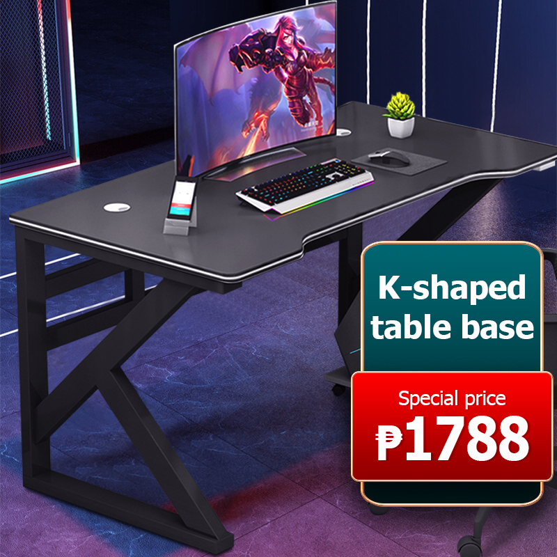 computer table study desk office with drawer laptop gaming table side