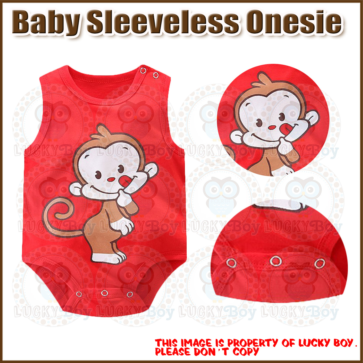 sleeveless onesie boy