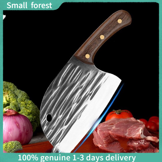 Traditional Handmade Forged Kitchen Knife Hammer Stainless Steel Chef's ...