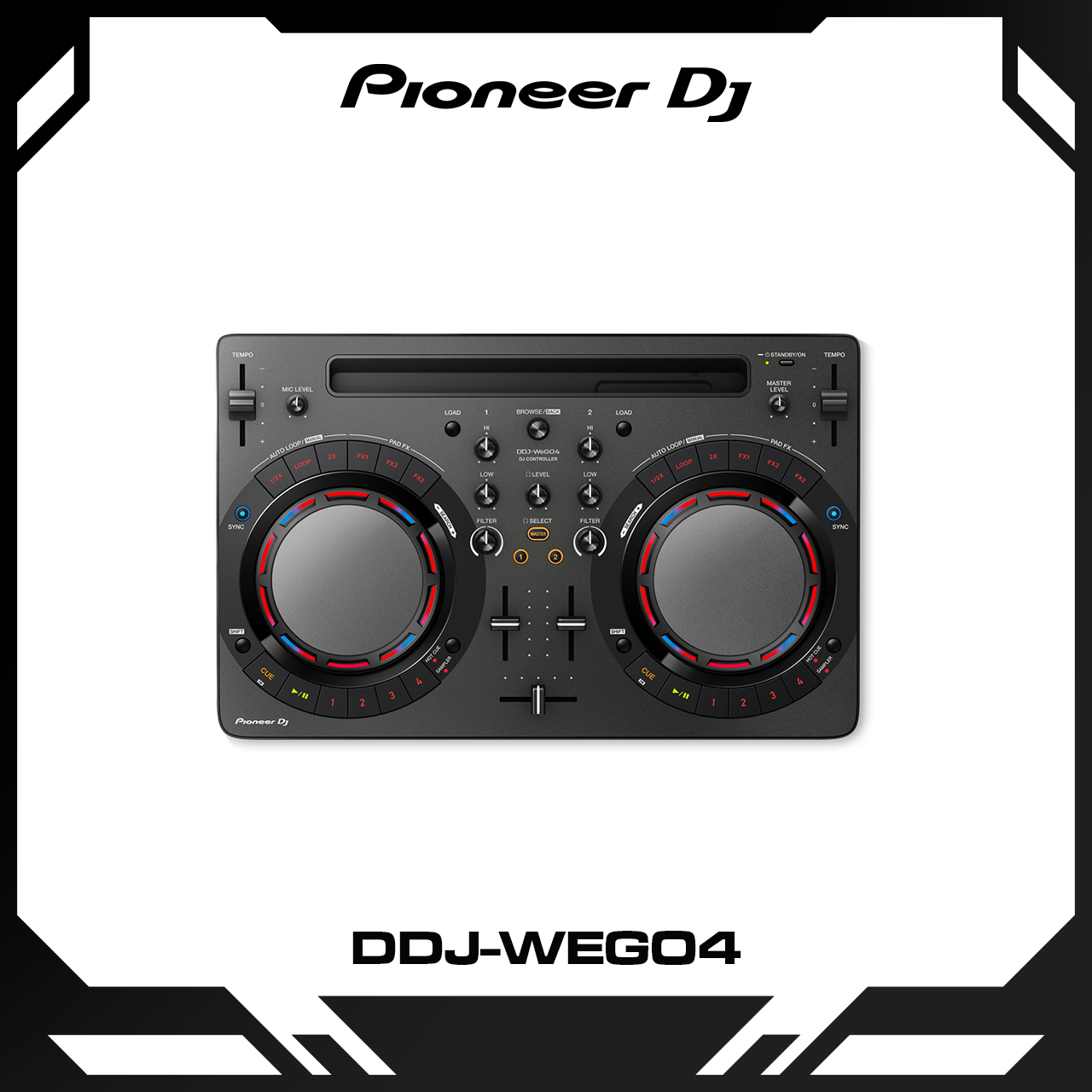 Pioneer 忙しない DDJ-WEGO4-K コントローラー