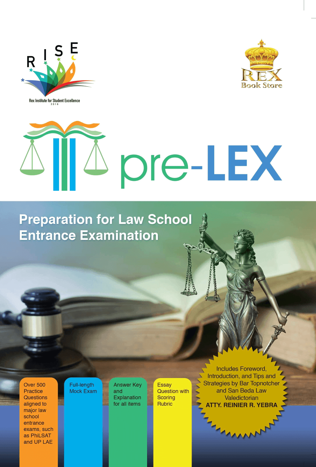 Rex Bookstore PRELEX Preparation for Law School Entrance Examination