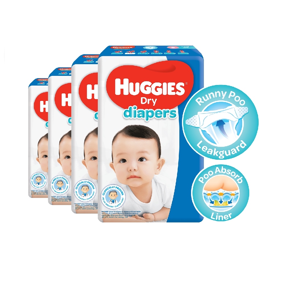Huggies Dry Diapers Small 38 pcs x 4 packs 152 pcs Lazada PH