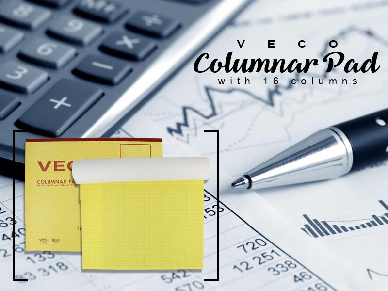 Columnar Pad (16 Columns) 50 Sheets per pad Accounting Use Analysis Pad