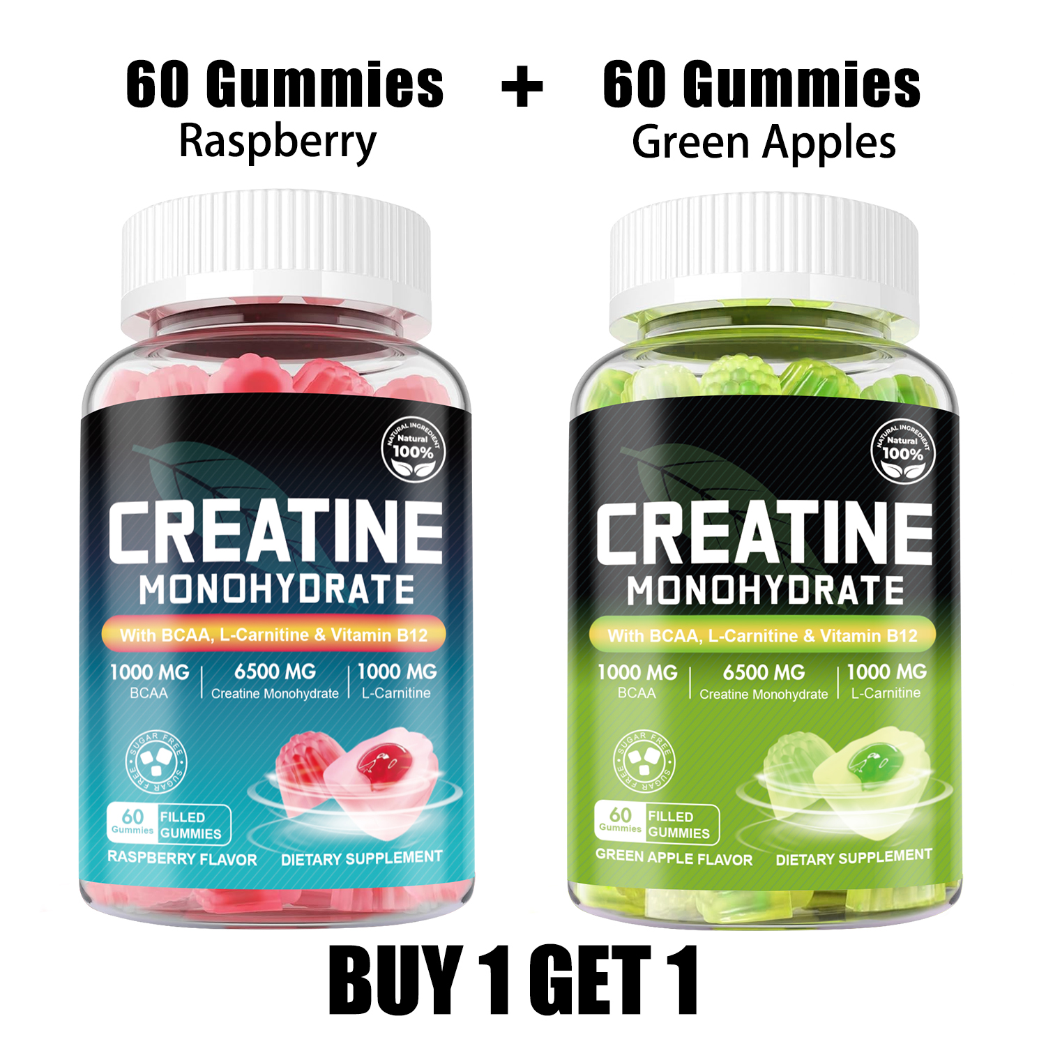 bcaa creatine l carnitine Monohydrate Gummies | with L-Carnitine, BCAA, Taurine, B6 & B12 | Sugar-Free The easiest way to ensure this happens is by supplementing with a fat transporter Hovika Creatine HCL Liquid Drops