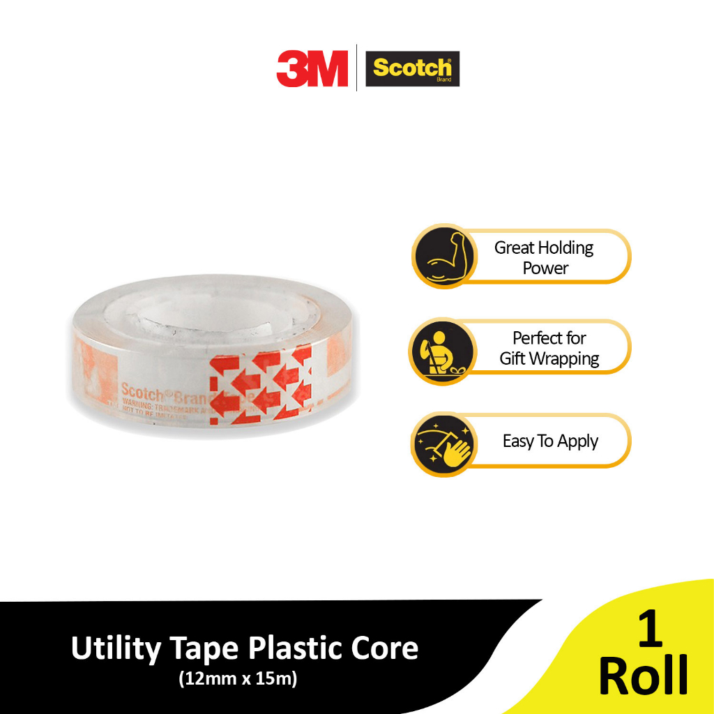 3M Scotch Celo Tape Utility Clear 12mm x 30m