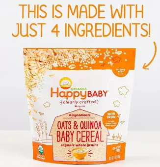 happy baby organic oats and quinoa