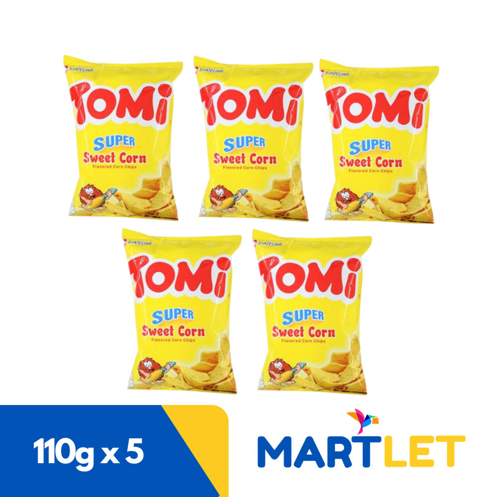 Tomi Super Sweet Corn Flavoured Corn Chips, 110g Set of 5 Lazada PH