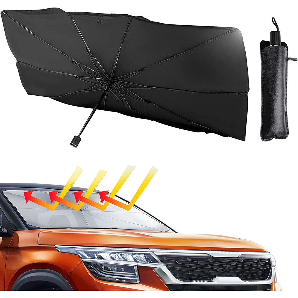 SHOPECOM(1 pc) Car Windshield Sun Shade Umbrella - Foldable Car Umbrella  Sunshade Cover UV Block Car Front Window (Heat Insulation Protection) for  Auto Windshield Covers Trucks Cars price in Egypt