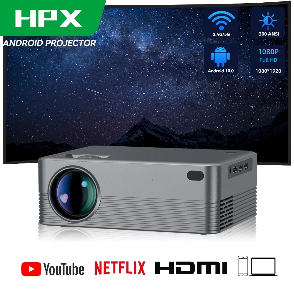 HPX5 Android 10.0 Projector Portable 1080P 4K Ultra HD Dual WIFI Smart  Projector shop in Nairobi, HPX5 Android 10.0 Projector Portable 1080P 4K  Ultra HD Dual WIFI Smart Projector shop in Mombasa