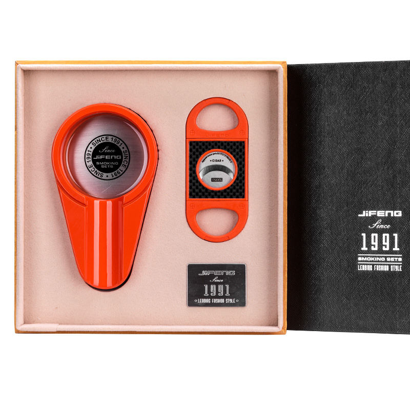 CigarKing cigar ashtray set sharp doubleedged cigar scissors fashion