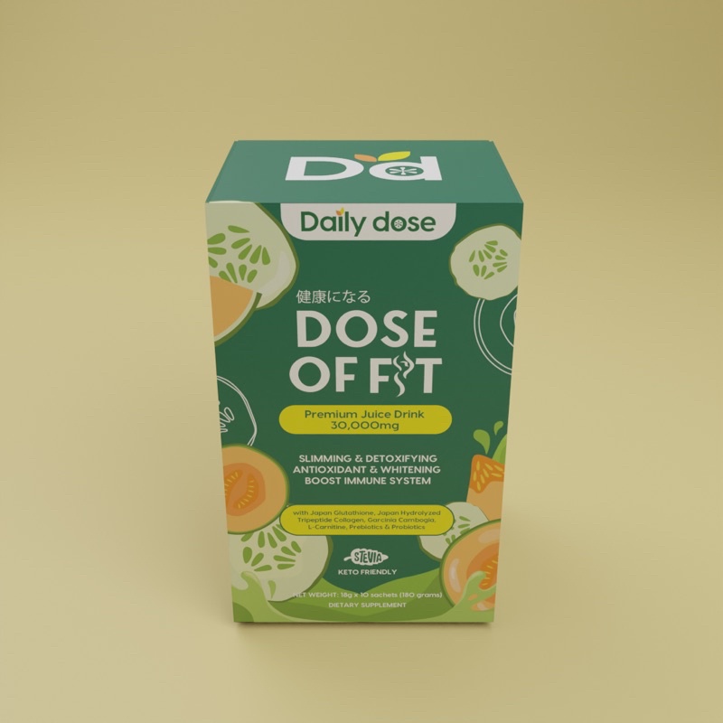 Daily Dose | Dose of Fit | Dose of Glow Japan Triple Gluthathione Complex  Hydrolyzed Tripeptide Collagen Oral Sunblock Protection Whitening &  Brightening Supplement - Lazada | Lazada PH