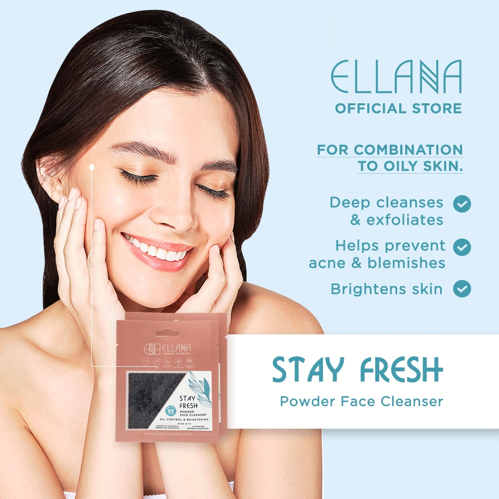 goods in stock ELLANA Stay Fresh Powder Face Cleanser - 2x Refill only