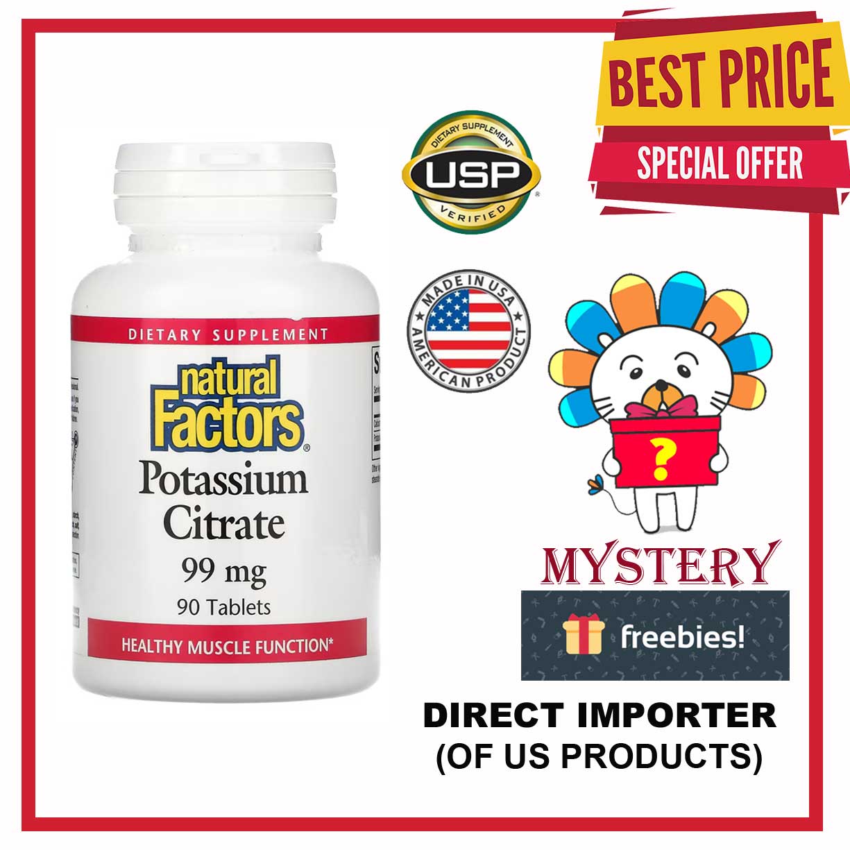 Natural Factors, Potassium Citrate, 99 mg, 90 Tablets Lazada PH