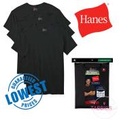 Hanes 3 pcs Classics Crew Neck Black T-Shirts