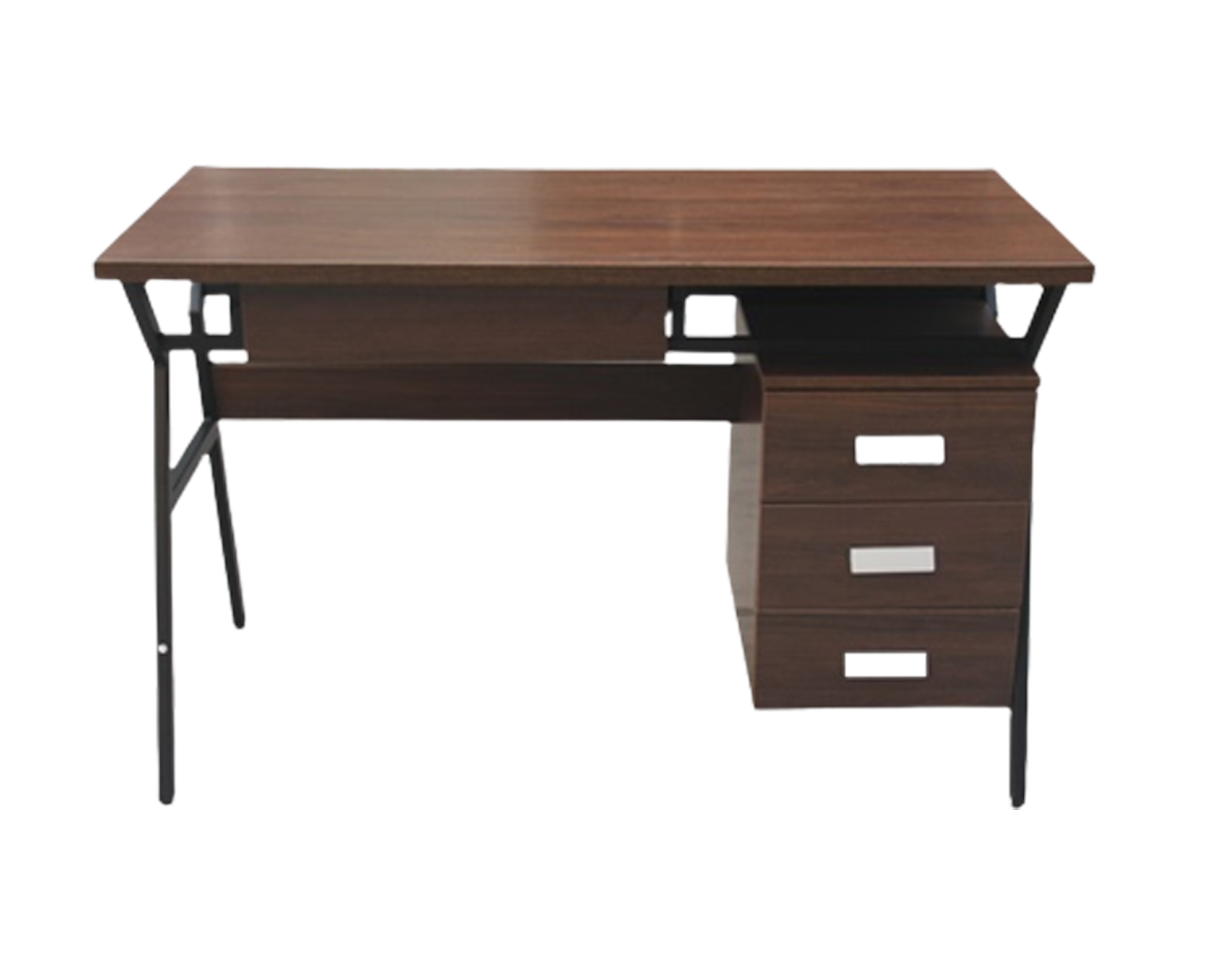 Hapihomes Lian WoodenMetal Office Table Size 120L x 60W x 75H cm