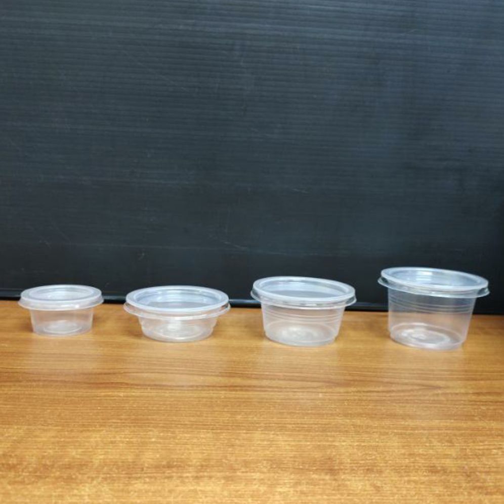 Sauce cup with lid 30 ml., 1.5 /2.5 /3.5 oz. clear Lazada PH