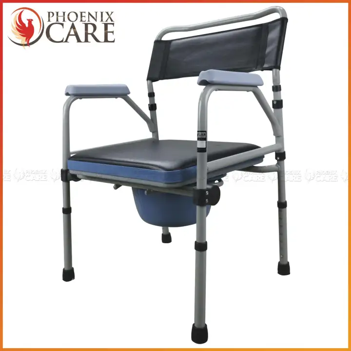 Phoenix Care 609a Heavy Duty Foldable Commode Chair With Chamber
