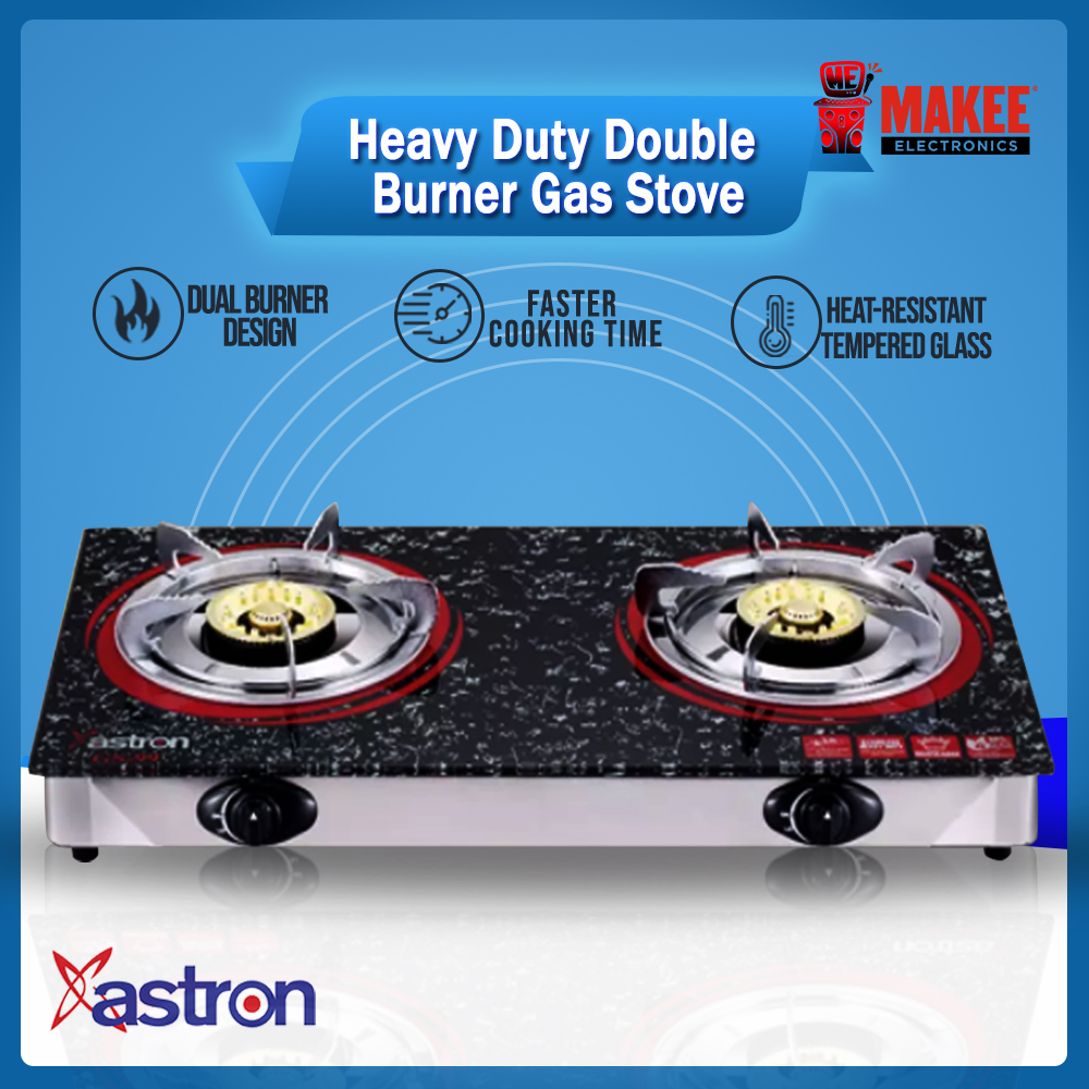 astron double burner gas stove