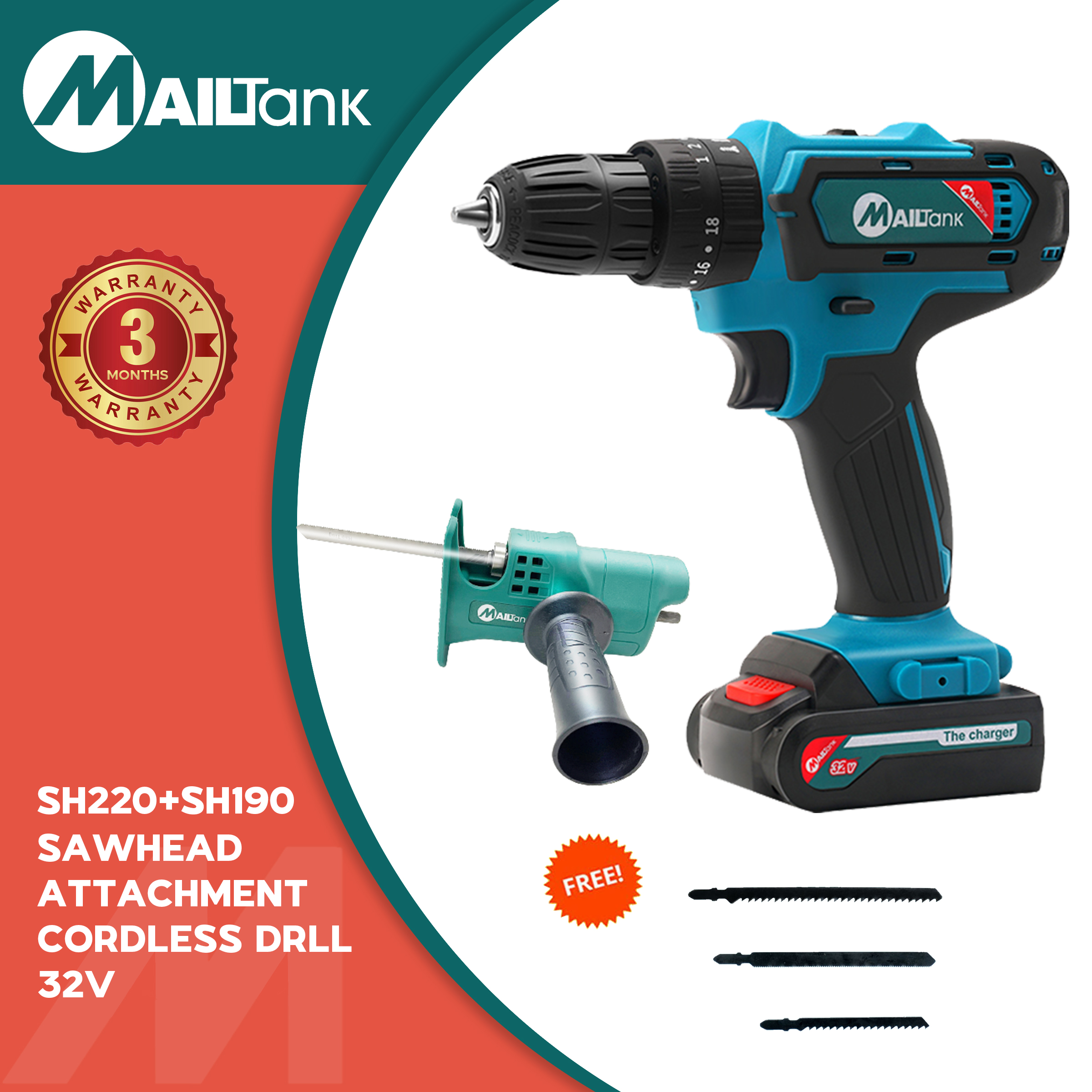 Mailtank cordless discount drill 32v review