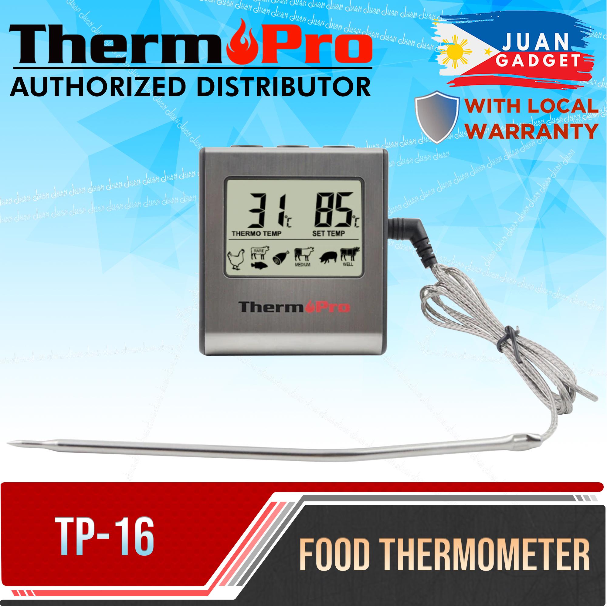 ThermoPro TP17 Dual Probe Digital Cooking Meat Large LCD Backlight Food  Grill Thermometer with Timer Mode for Smoker Kitchen Oven BBQ, JG  Superstore