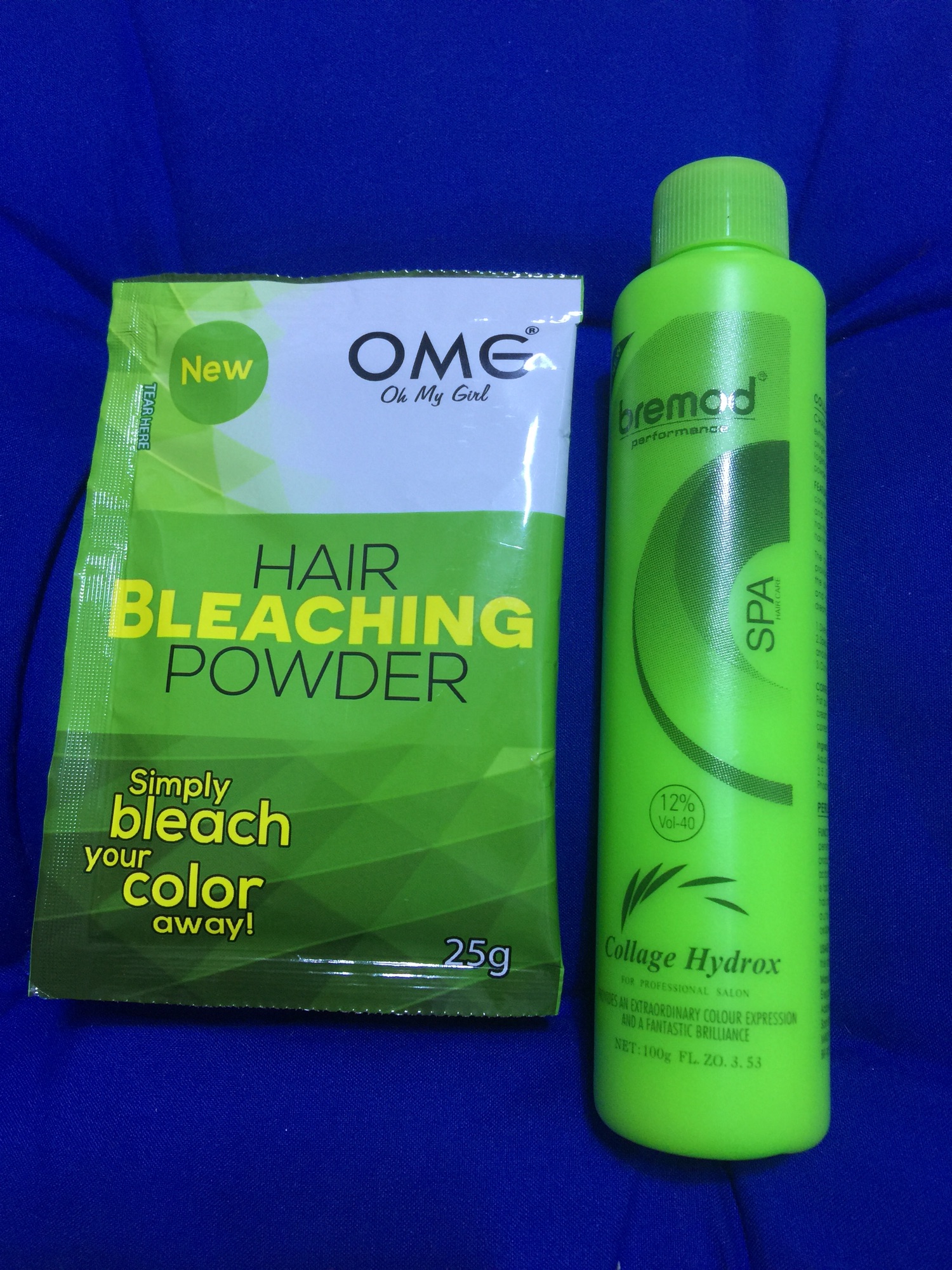 OMG bleaching powder & BREMoD oxidizer set Lazada PH