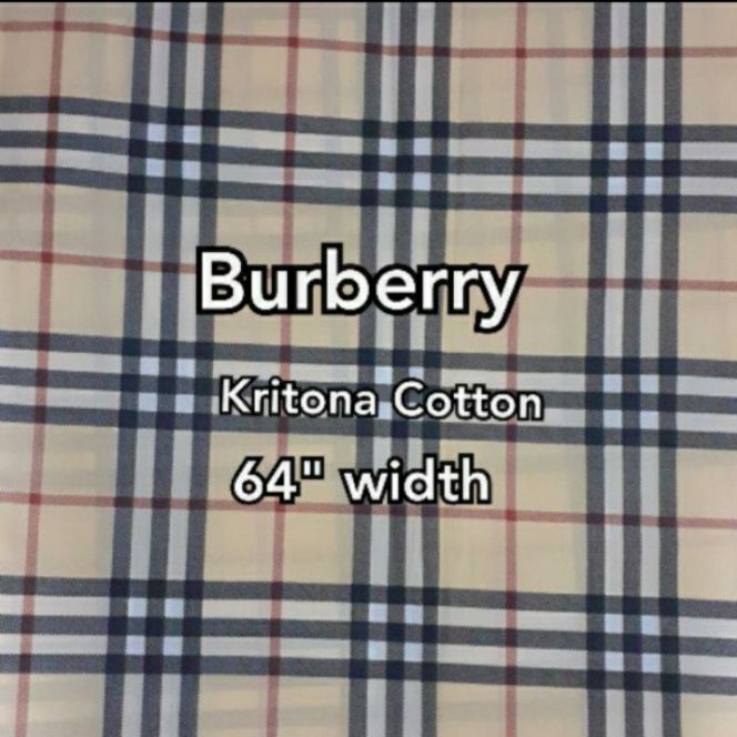 Tela Per Yard / Katrina/ Burberry/ 64 inches width | Lazada PH