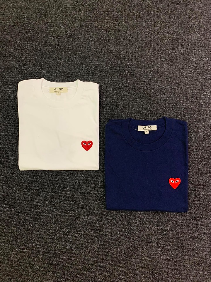 navy blue cdg shirt
