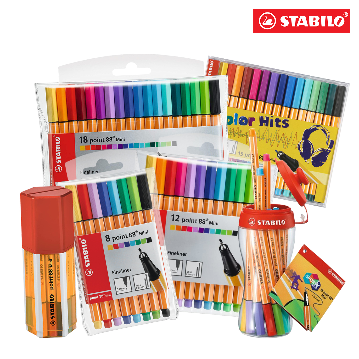 Stabilo Point 88 Mini 8-Color Wallet Set