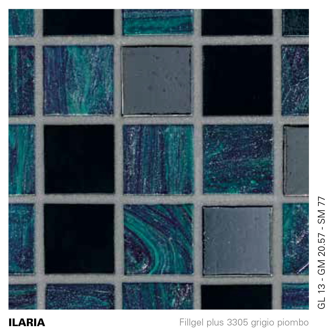 Glass Mosaic Tiles by iMICBisazza (Miscele 20x20 mm 32x32 cm size/unit