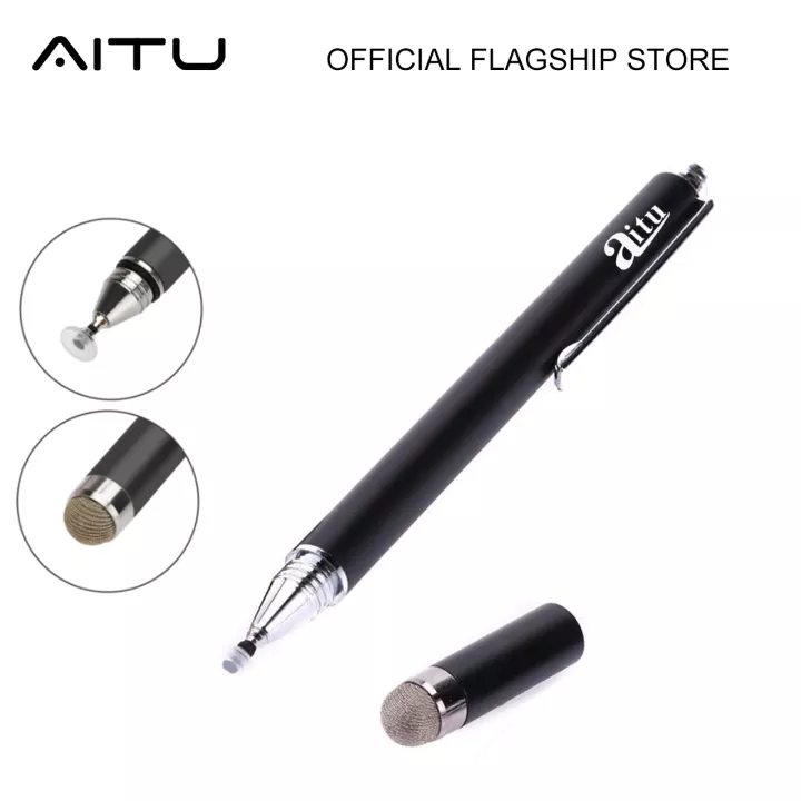 2 In 1 Capacitive Pen Touch Screen Drawing Stylus Pen for iOS Device