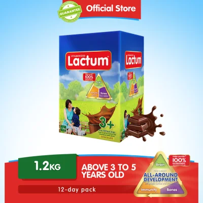 Lactum 3+ Chocolate 1.2kg Powdered Milk Drink for Children Over 3 up to 5 Years Old
