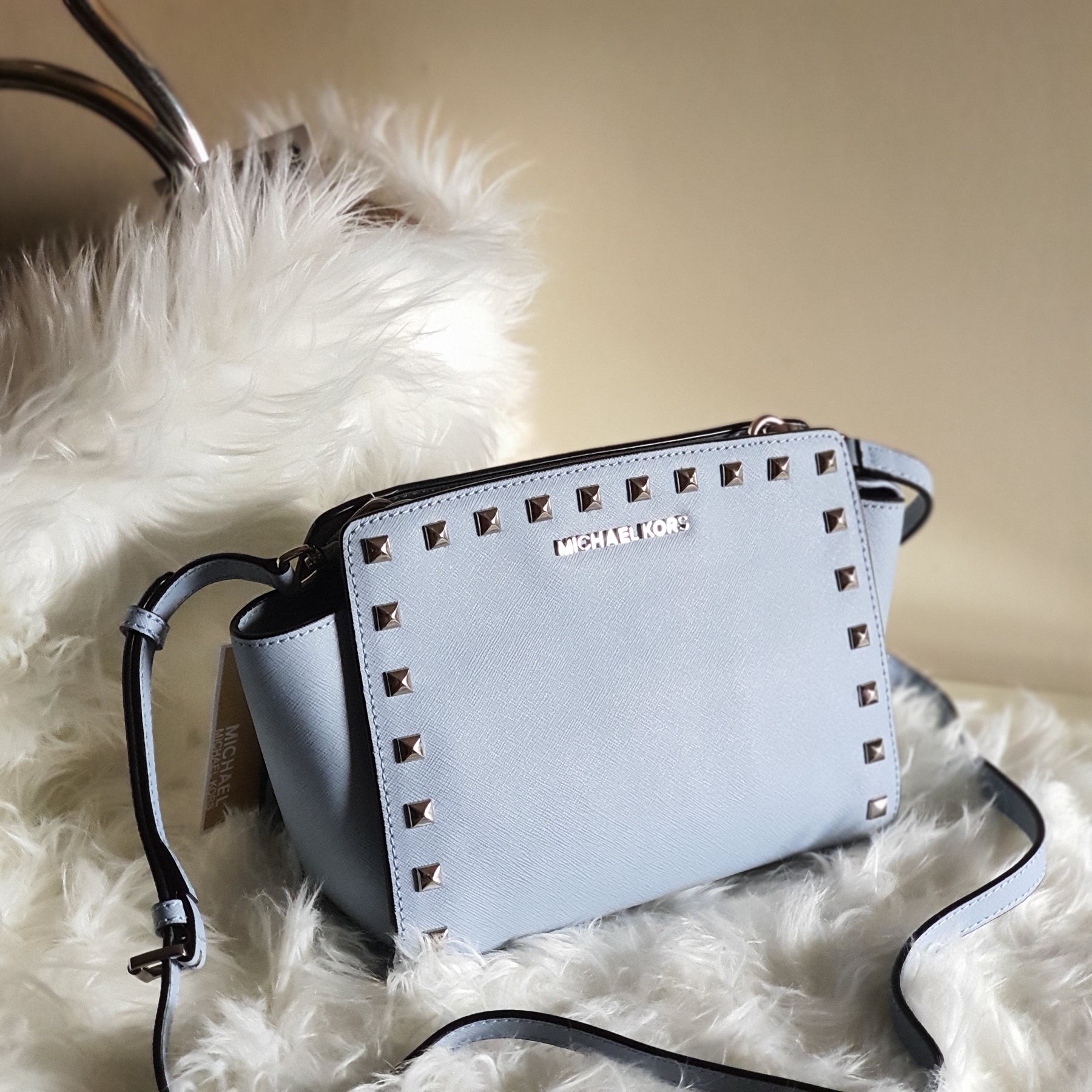 Michael Kors Classic Leather Crossbody Bag - Mini Signature Selma with  Studs | Lazada PH