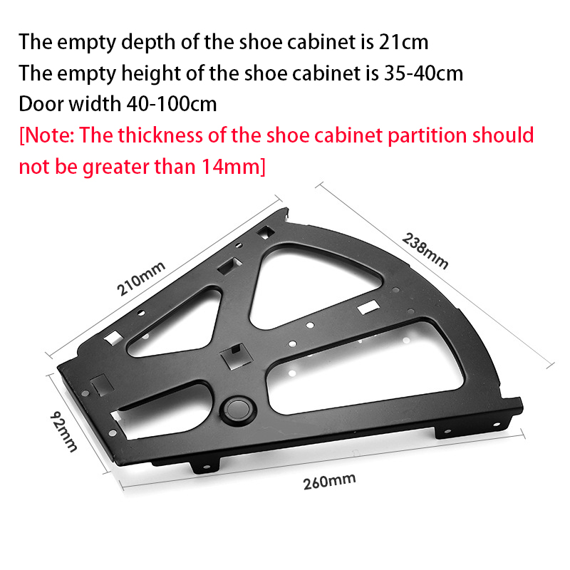 2Pcs Flip Frame Rack Shoe Shelf Hinge Pull Down Shoe Shoe Rack
