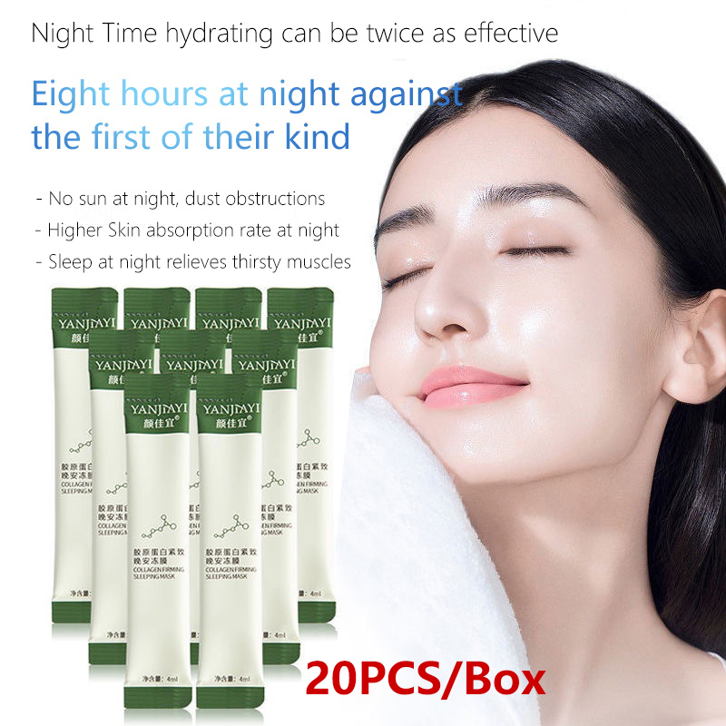 [20PCS/BOX] Yanjiayi Collagen Firming Sleeping Mask NoCleaning