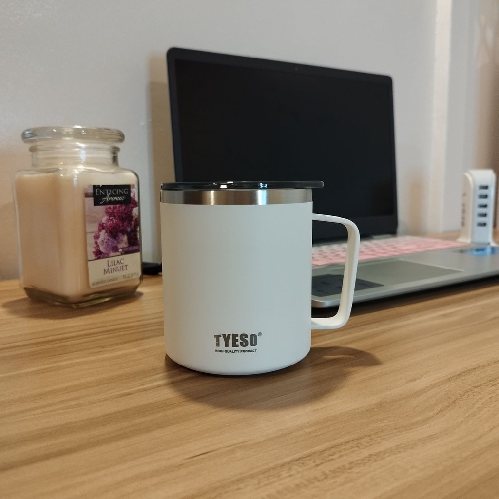 Tyeso Coffee Mug 400ML Stainless Steel Metal Vacuum Cup Water Thermos