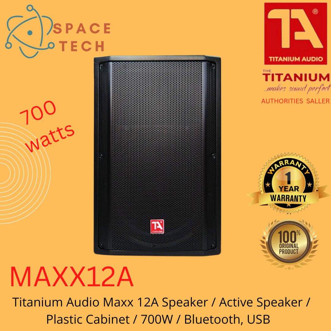 Titanium Audio Maxx 12A Speaker / Active Speaker / Plastic