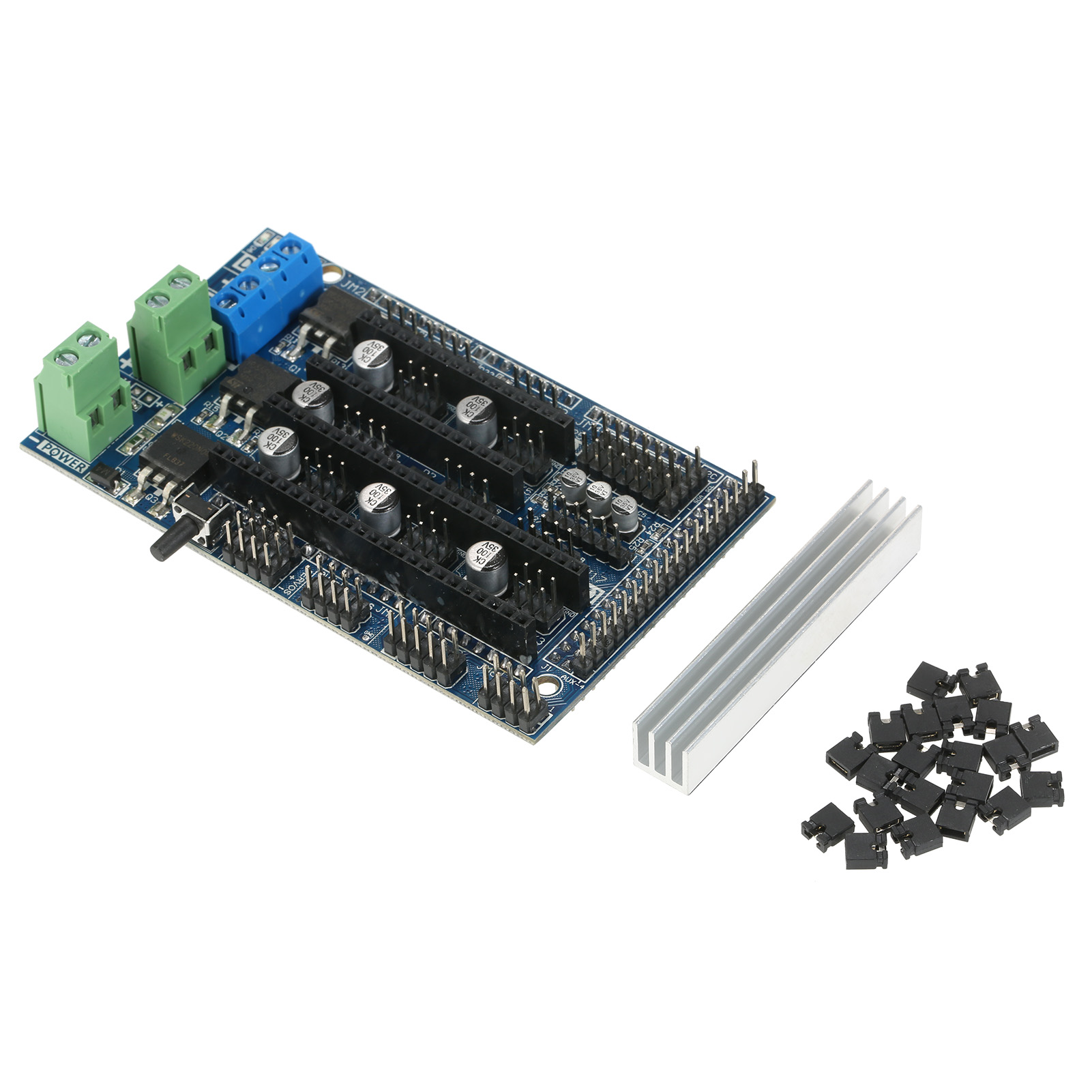Ramps 1.6 Control Board Base on Ramps 1.5 4-layer Control Panel Board with Heatsink Expansion Mainboard for 3D Printer Parts & Accessories