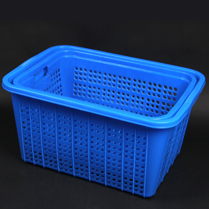 Thickened rectangular plastic basket express basket extra large plastic