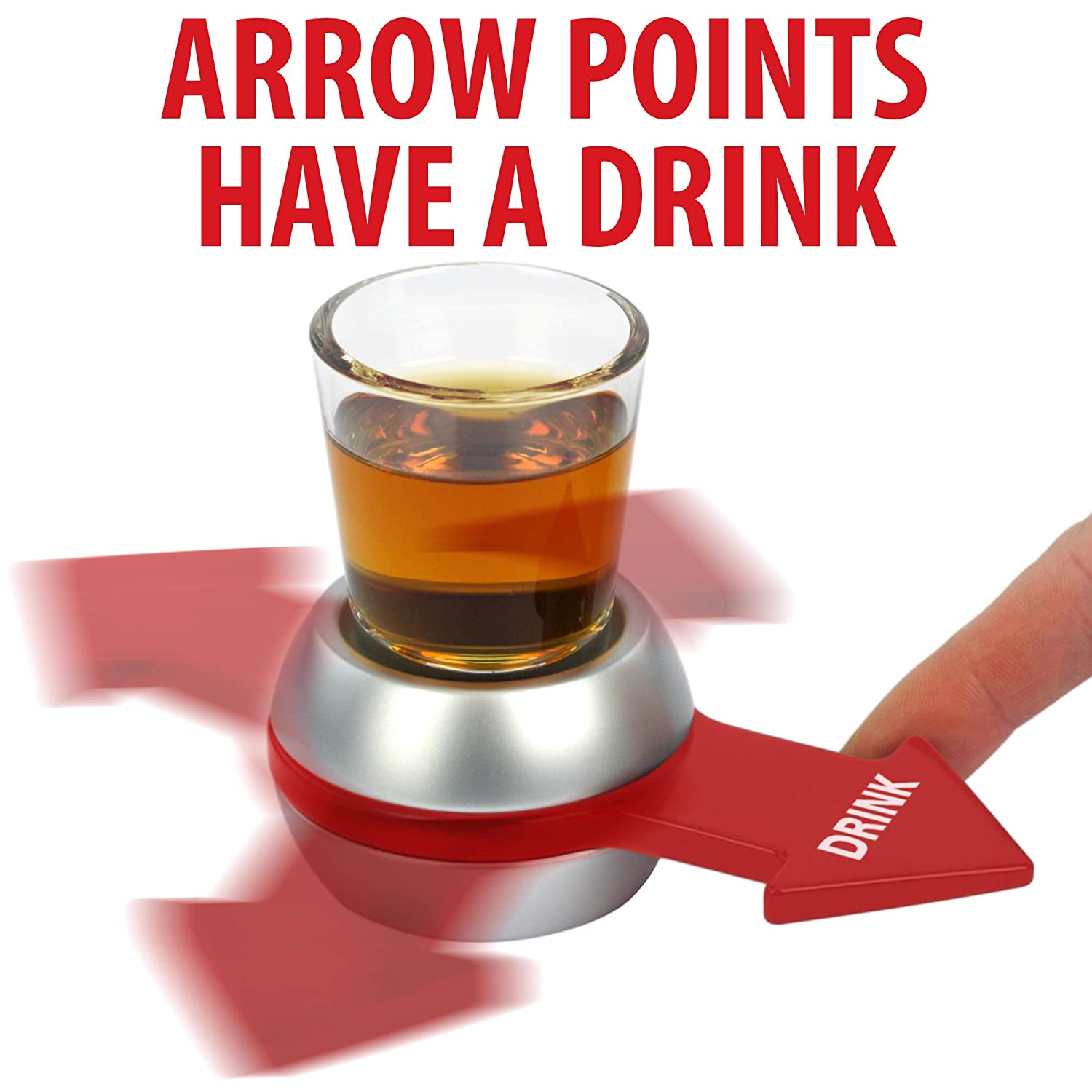 KOVOT Shot Spinner Drinking Game - If the arrow lands on you, YOU DRINK 