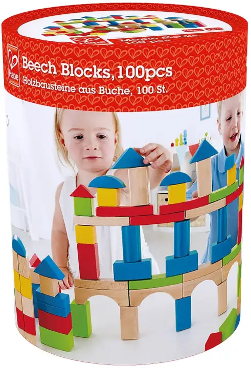 hape trolley with blocks